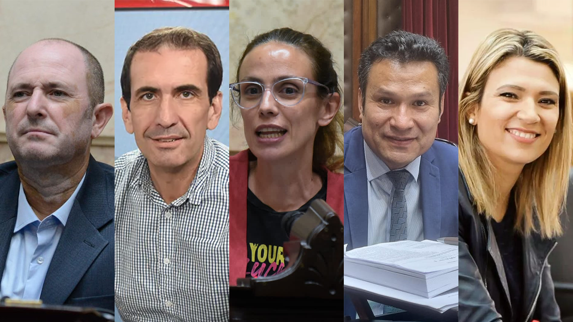 Los cinco diputados nacionales que representan a la provincia de Neuquén.
