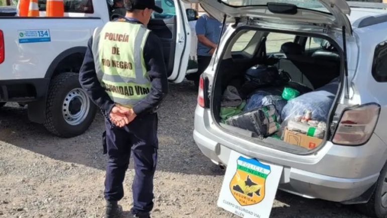 Operativo en Ruta 22: secuestraron 70 kilos de hojas de coca