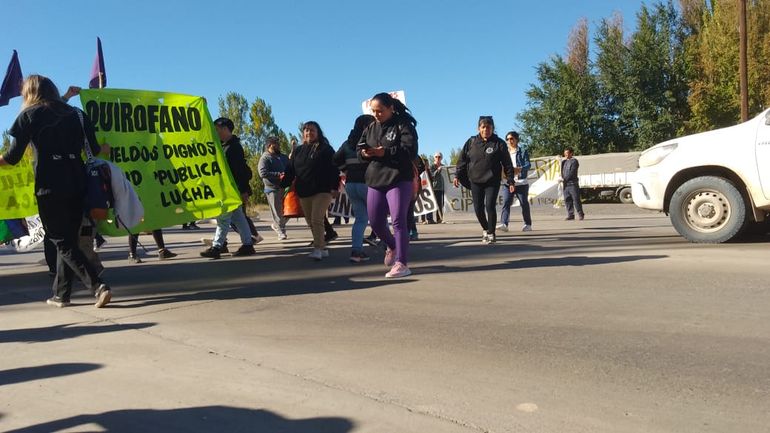 Los trabajadores de Asspur llevan adelante un paro de actividades de 72 horas con movilizaciones.