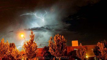 alertan por tormentas electricas en el alto valle