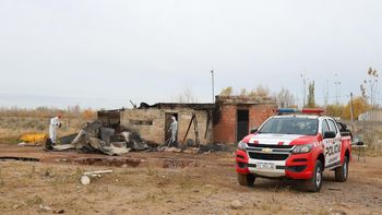 La casa donde se proujo el trágico incendio en Colonia Nueva Esperanza