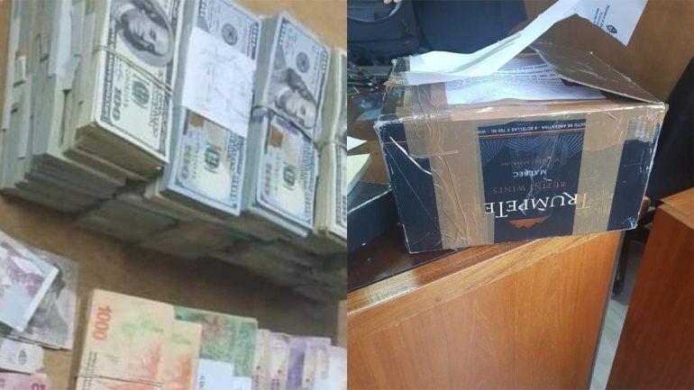 La internaron y descubrieron que tenía 600 mil dólares en una caja de vino