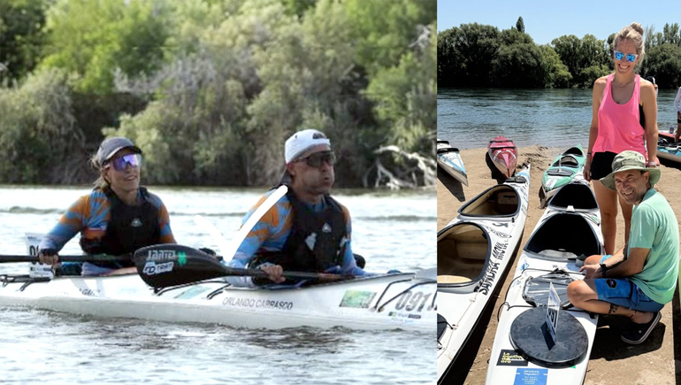 La reman juntos contra la corriente, en la vida y en el bote, y siempre salen a flote