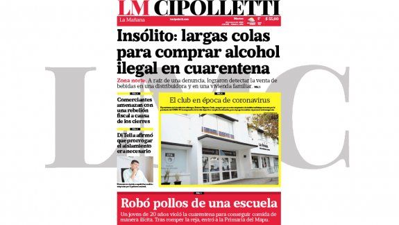 la edicion impresa de lm cipolletti de hoy