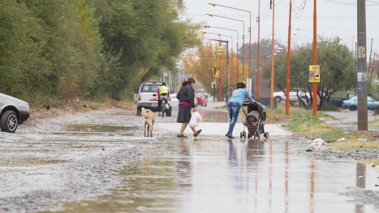 La zona norte fue casi intransitable para los vecinos. En el Barrio Obrero