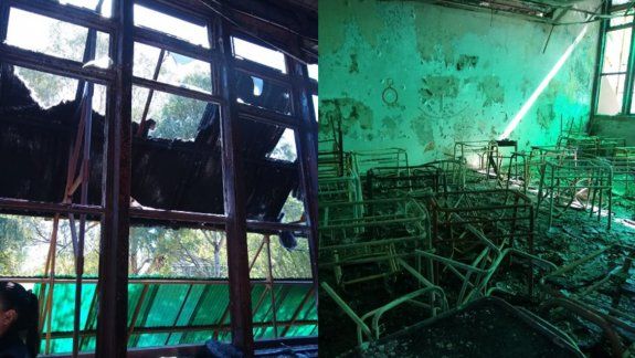Avanza la investigación por el incendio en el CEM 9 de Roca