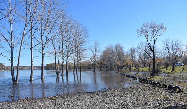 La crecida del río Negro no provocó inconvenientes
