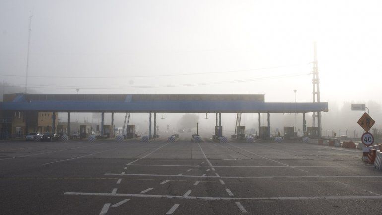 La niebla complicó el tránsito en el Alto Valle
