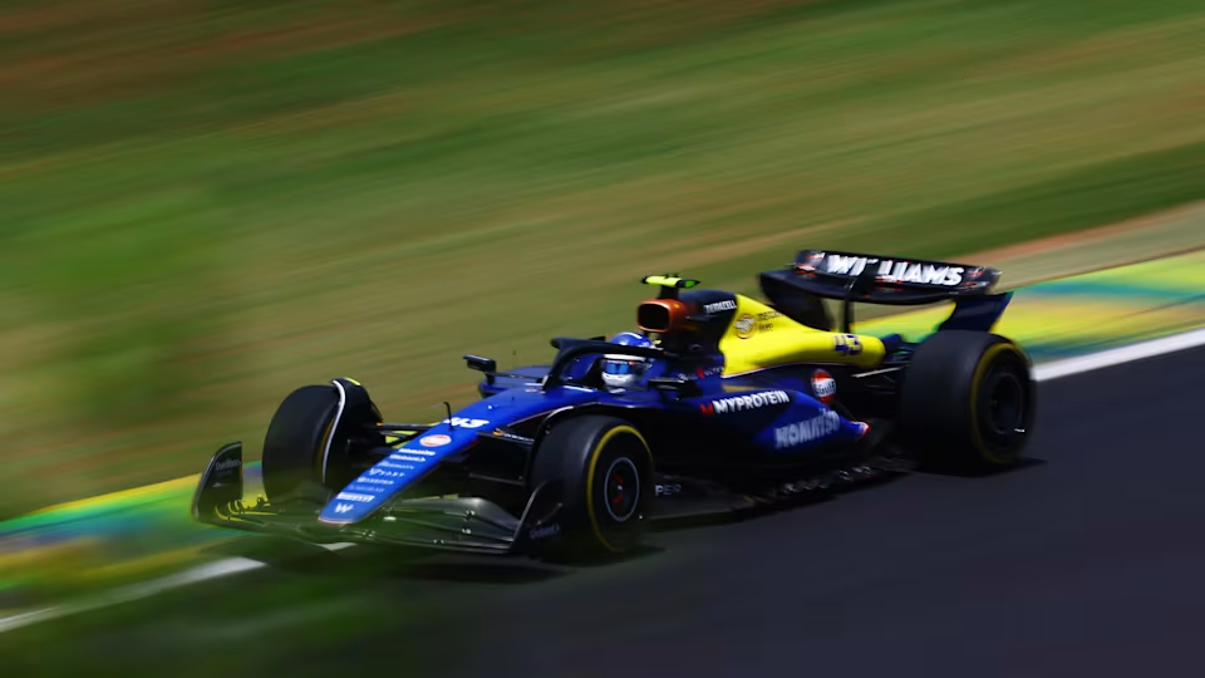 Franco Colapinto en el autódromo de Interlagos.