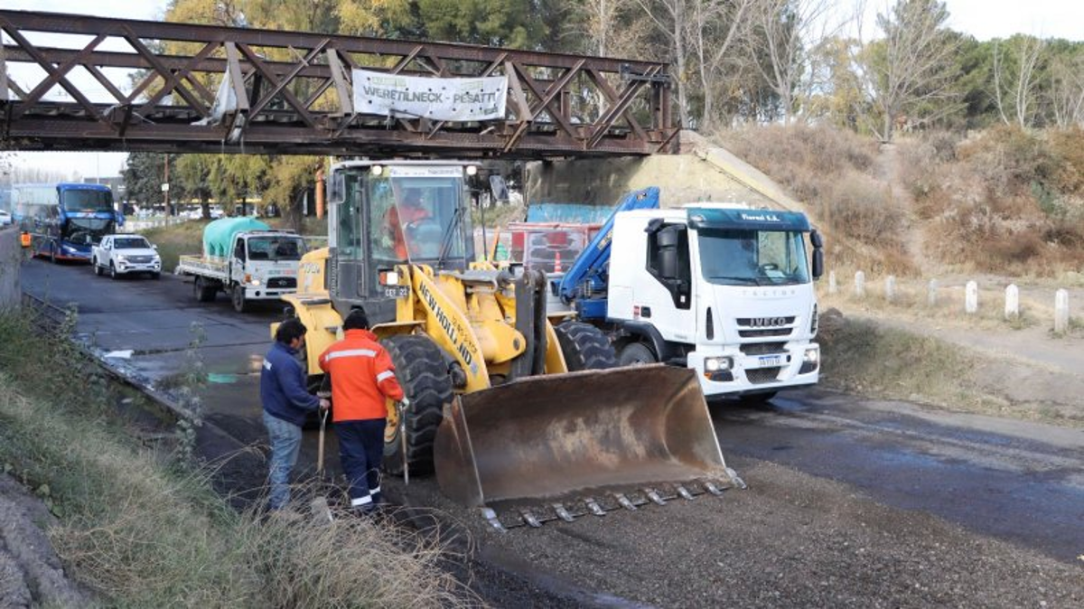 Al fin taparon los pozos que generaban riesgo y descontrol vehicular