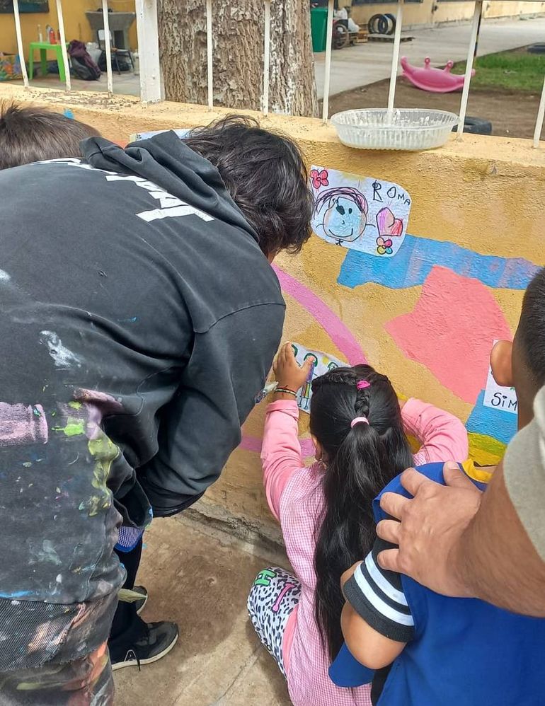 Una alumna del 123 se copó con la iniciativa.