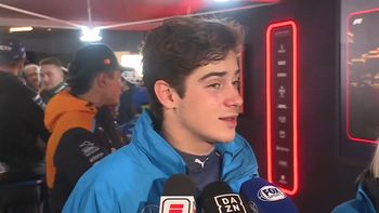 colapinto, su graciosa frase sobre el choque y el elogio a verstappen