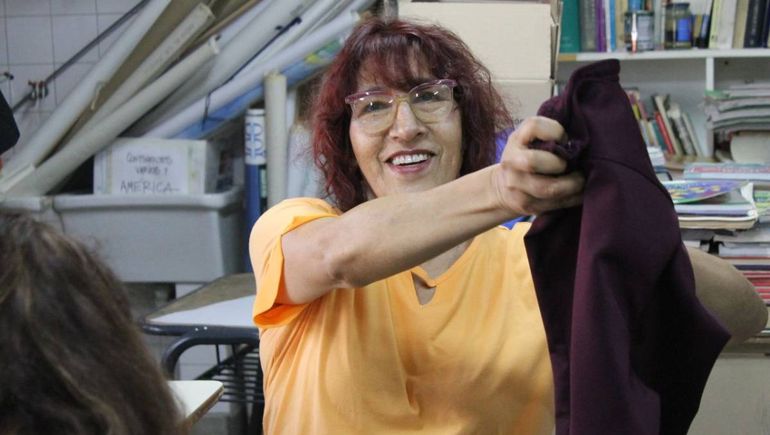 El taller de corte y confección también representa una salida laboral para muchas. El taller de corte y confección también representa una salida laboral para muchas.