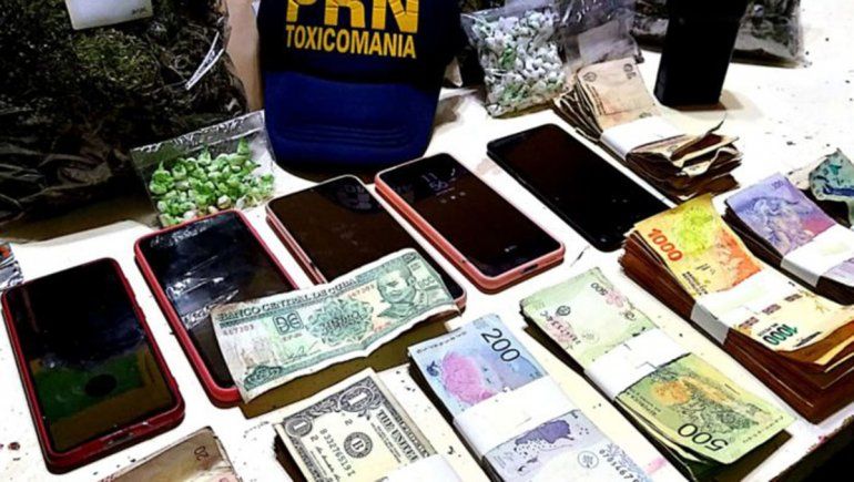 Desarticularon un kiosco narco en Cipolletti: secuestraron cocaína, marihuana y dinero