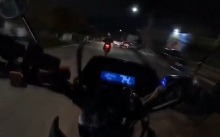 La persecución se desarrolló a toda velocidad por las calles de Cinco Saltos. Foto: Gentileza.