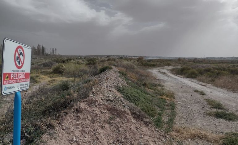 Se prendió fuego el basural por las intensas ráfagas