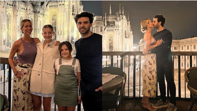 Nicole Neumann y Manu Urcera festejan su aniversario en Europa