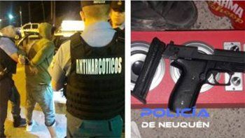 iba en un taxi con una pistola cargada y termino detenido