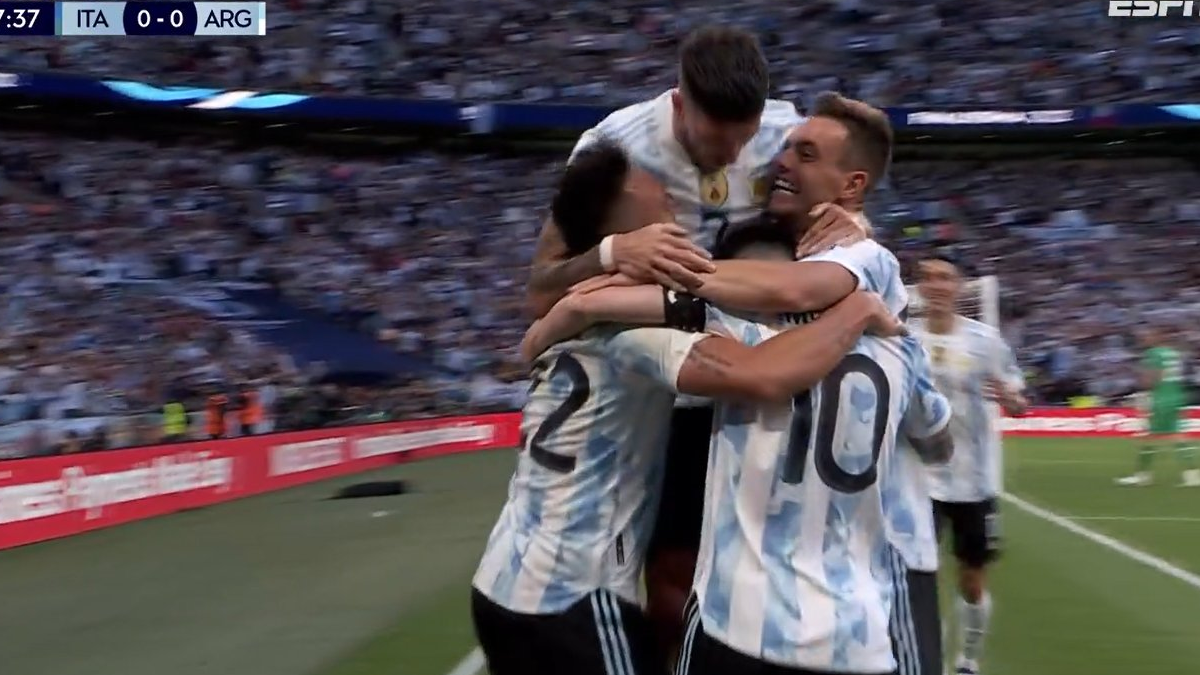 El minuto a minuto de la Finalissima: Argentina le gana a Italia