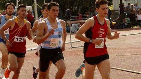 Marrazo, durante la prueba de 1500 metros, que terminó ganando.