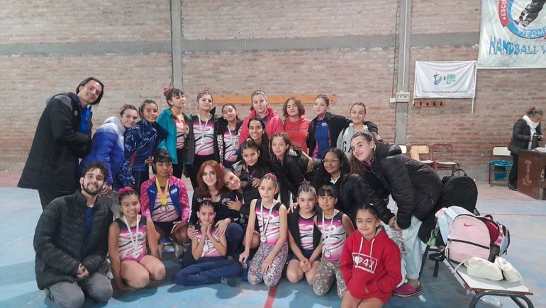 Más de 20 niñas cipoleñas participaron del Provincial de Gimnasia Artística