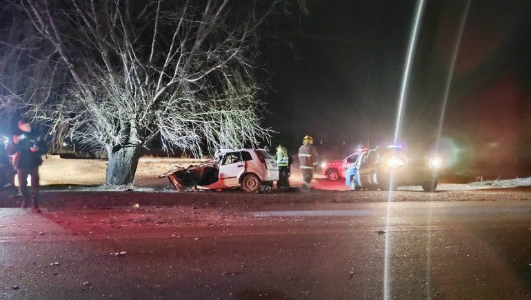 Ruta 7: violento choque dejó un herido grave