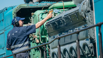 El Tren Patagónico realiza tareas de mantenimiento y puesta a punto del nuevo motor de cara a la temporada invernal.&nbsp;