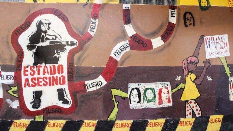 A través de murales, la ciudad recordó el primer Triple Crimen