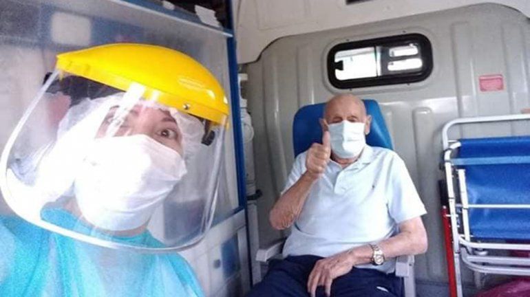 Don Orlando, el primer allense recuperado de coronavirus