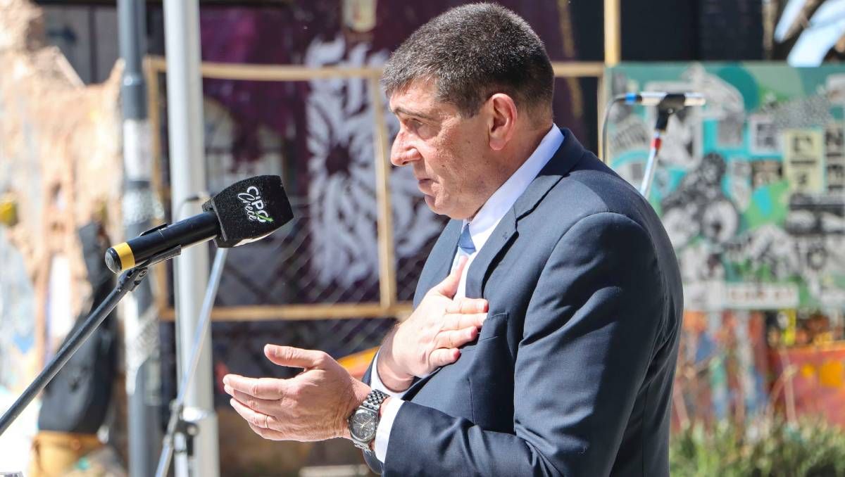 Claudio Di Tella dio su último discurso como intendente por el aniversario.