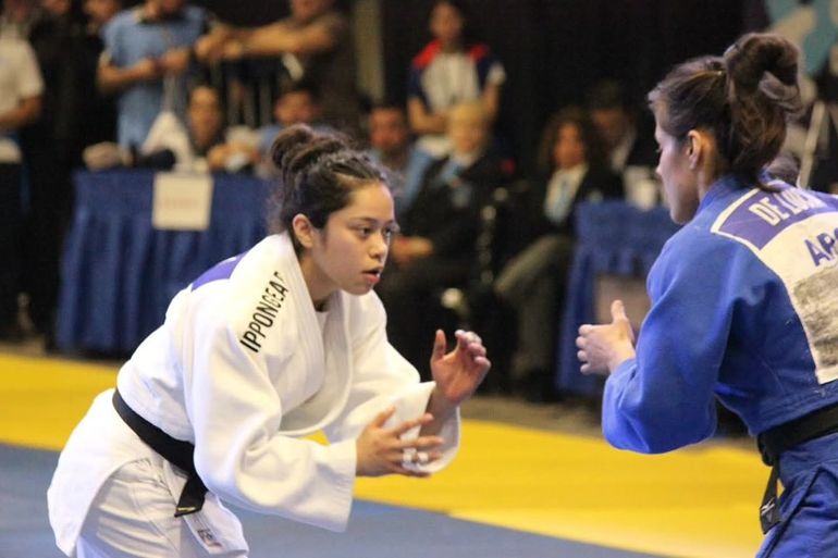 Iara Figueroa logró el segundo lugar en el yudo.