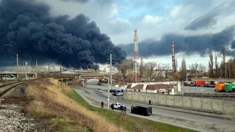 Rusia bombardeó Odessa y dejó a la ciudad sin luz