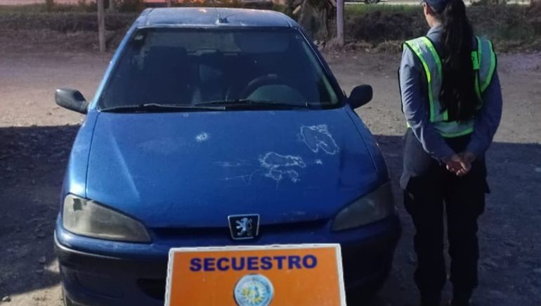 El Peugeot fue detectado por las cámaras de seguridad. En el control policial verificaron que tenía pedido de secuestro. 