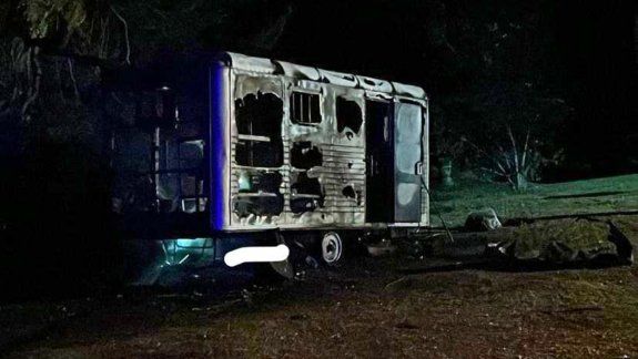 Incendiaron un puesto de Gendarmería en Villa Mascardi