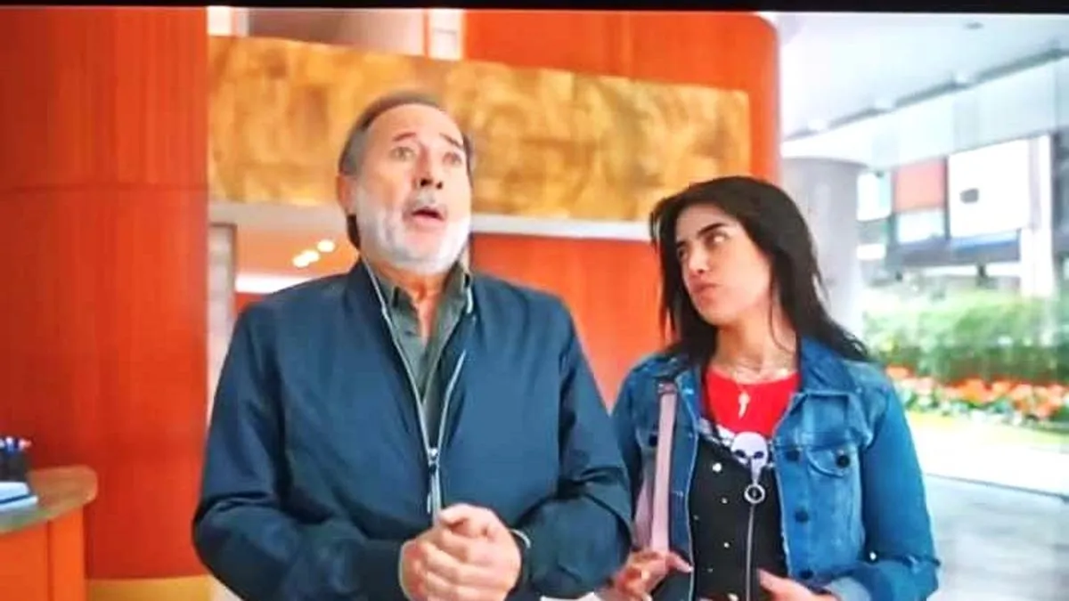 La actriz cipoleña en El Encargado, junto a Francella.&nbsp;