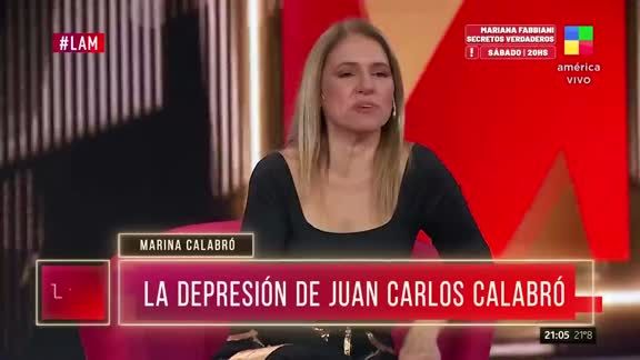 Marina Calabró habló de su situación con Jorge Lanata.
