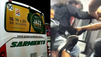 Video: pasajeros atacaron a un policía, le robaron el arma y le gatillaron