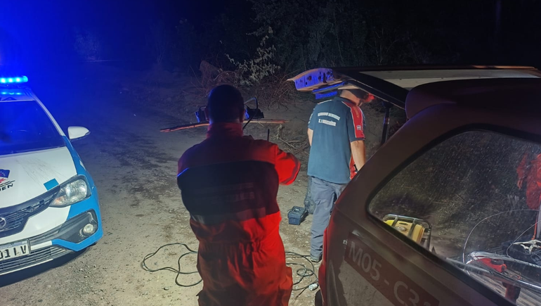 El macabro hallazgo se produjo a la vera de la ruta 7