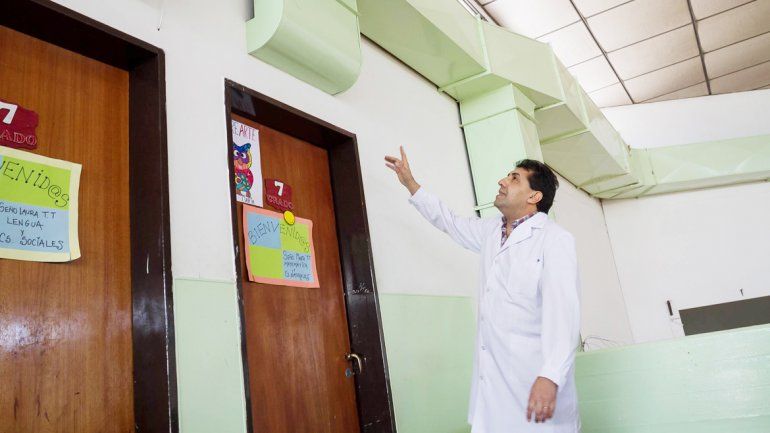 Varias aulas de la Escuela 53 estuvieron sin calefacción toda la semana.