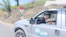 Sandra, la vecina de Allen que logró la hazaña de cruzar varios países y recorrer 33 mil kilómetros.