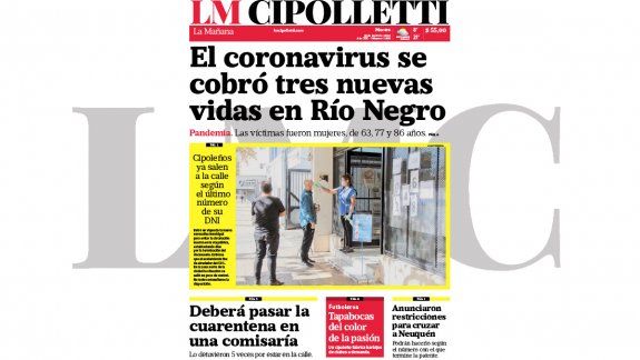 la edicion impresa de lm cipolletti de hoy