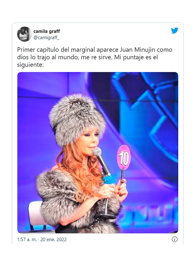 Las redes estallaron con los desnudos de Minujín y Furtado en El Marginal