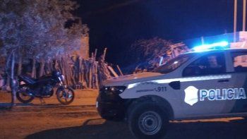 La policía en el predio de Cardozo donde el delincuente le robó.&nbsp;