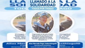 Todos por Thiago: la campaña por el rionegrino que necesita ser derivado al Hospital Austral por un tumor en el riñón.