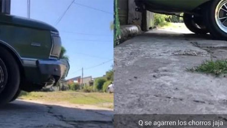 Tras la victoria de Javier Milei, un comisario de Río Negro posteó un polémico video con un Falcon verde