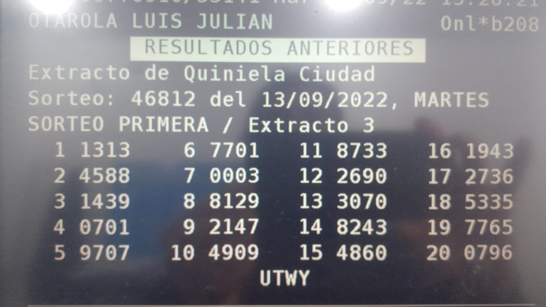 Martes 13 increíble en la timba: ¡salió el 1313 y saltó la banca!