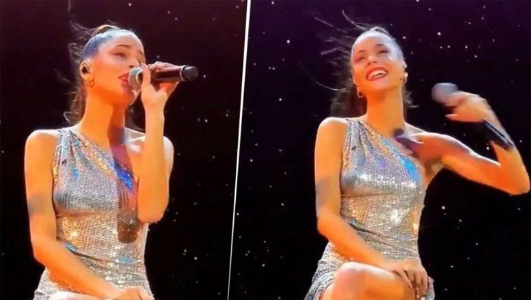 ¿Cucarachas o escarabajos? Tini cantó rodeada de insectos y no se dio cuenta