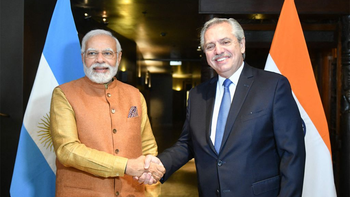 Alberto se reunió con el primer ministro indio: Es una gran oportunidad para exportar