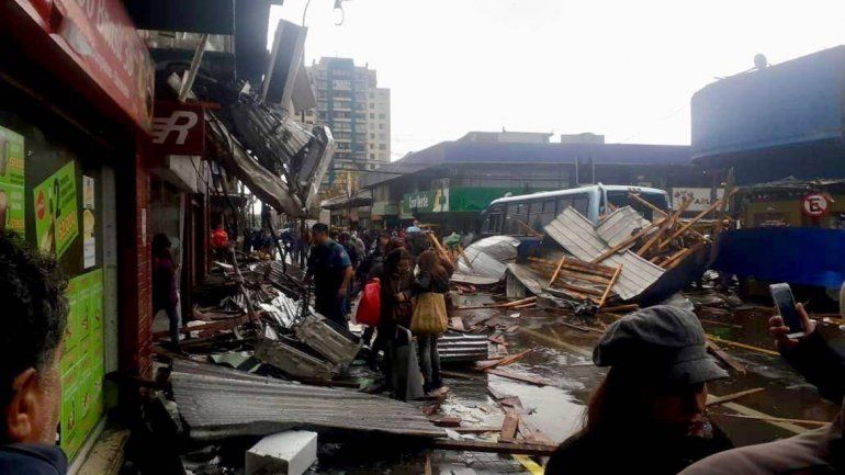 Otro tornado sacudió la región chilena del Bio Bio: un muerto y 8 heridos
