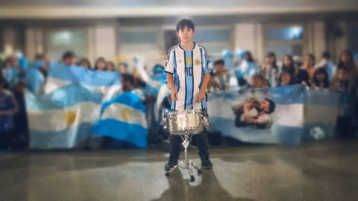 Los alumnos de una escuela rural de la zona se lucieron con la canción para la selección.